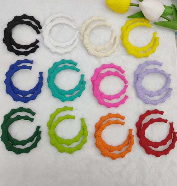 Colorful Large Bamboo Hoops