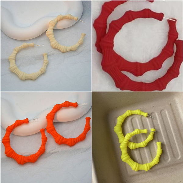 Colorful Large Bamboo Hoops