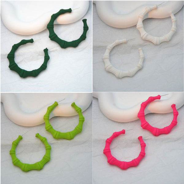 Colorful Large Bamboo Hoops