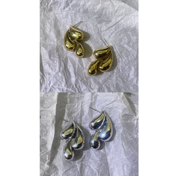 Shiny Multi Droplet Earrings
