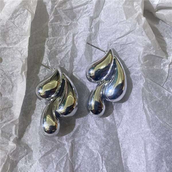 Shiny Multi Droplet Earrings