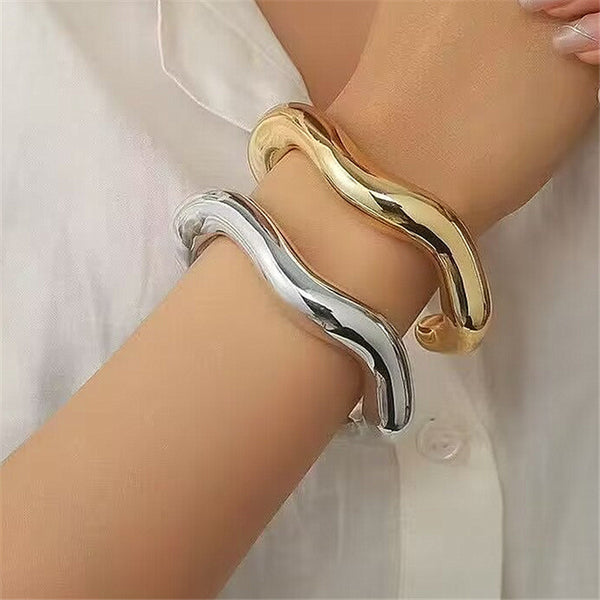 Heavy Wide Open Bracelets