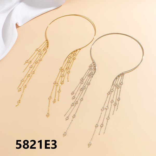 Side Drop Tassel Necklace