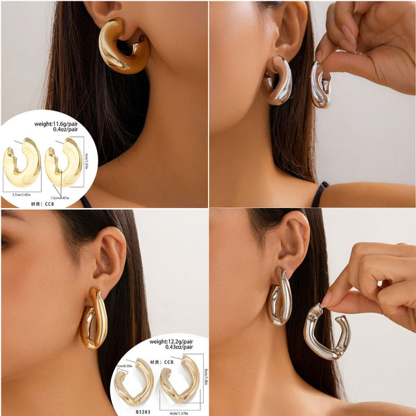 Irregular Tear Drop Earrings