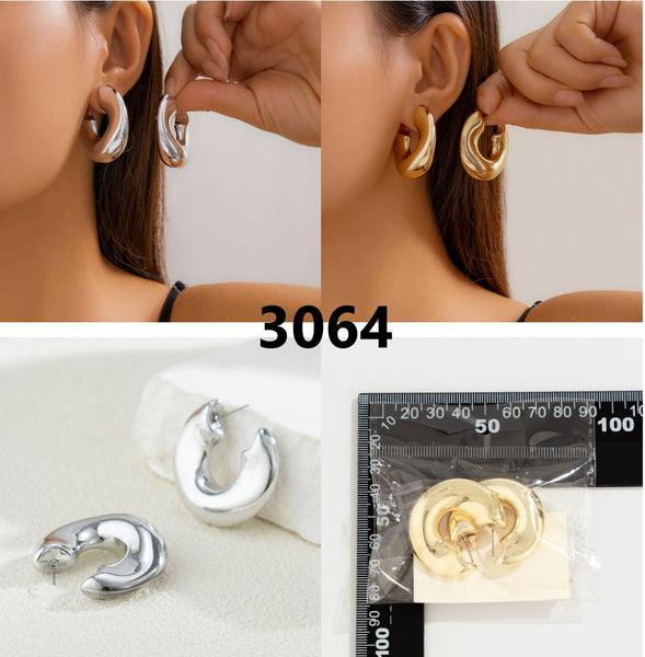 Irregular Tear Drop Earrings