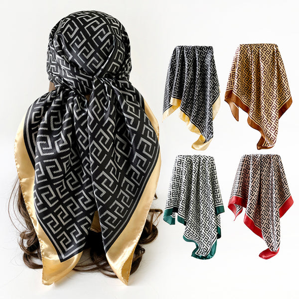 Patterned Satin Scarves (90X90cm) 453