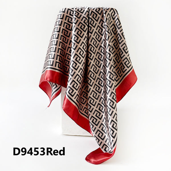 Patterned Satin Scarves (90X90cm) 453