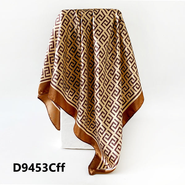 Patterned Satin Scarves (90X90cm) 453