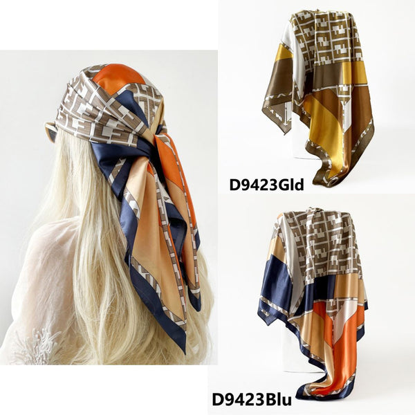 Patterned Satin Scarves (90X90cm) 23
