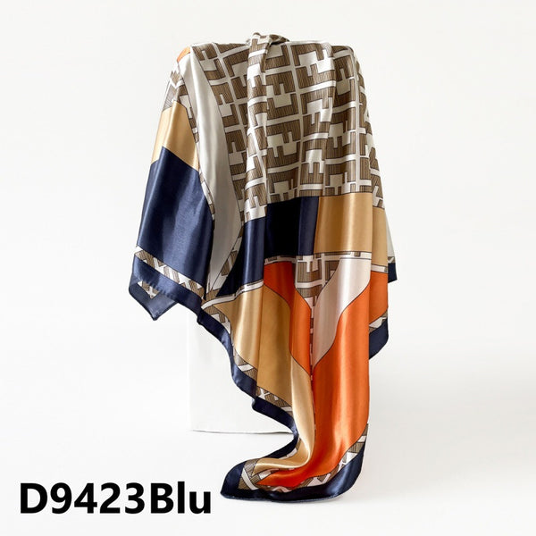 Patterned Satin Scarves (90X90cm) 23