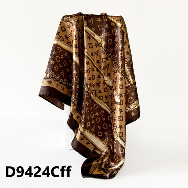 Patterned Satin Scarves (90X90cm) 24