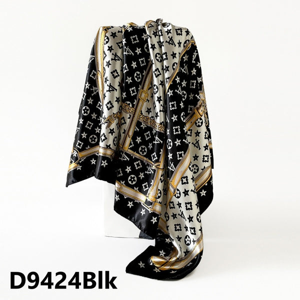 Patterned Satin Scarves (90X90cm) 24