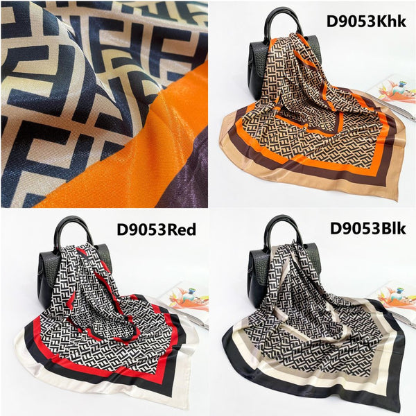 Patterned Satin Scarves (90X90cm) 53