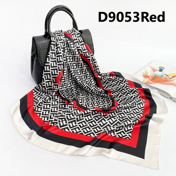 Patterned Satin Scarves (90X90cm) 53