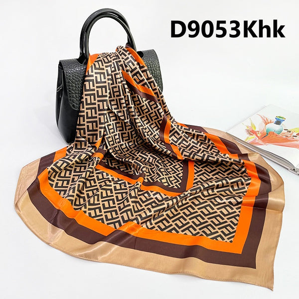 Patterned Satin Scarves (90X90cm) 53