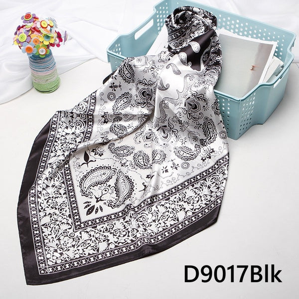 Patterned Satin Scarves (90X90cm) 17