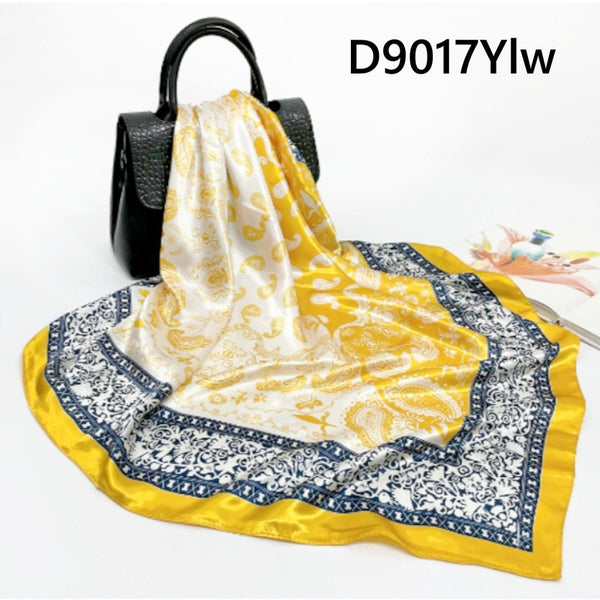 Patterned Satin Scarves (90X90cm) 17