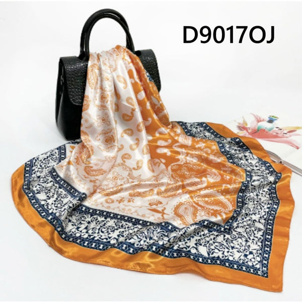 Patterned Satin Scarves (90X90cm) 17