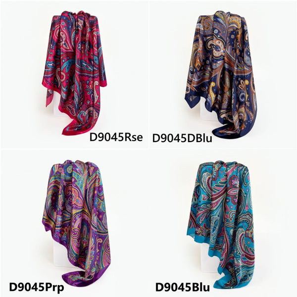 Patterned Satin Scarves (90X90cm) 45