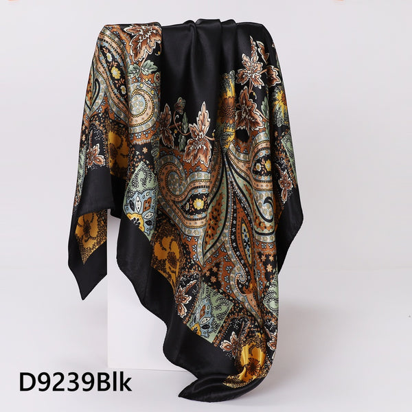 Patterned Satin Scarves (90X90cm) 39