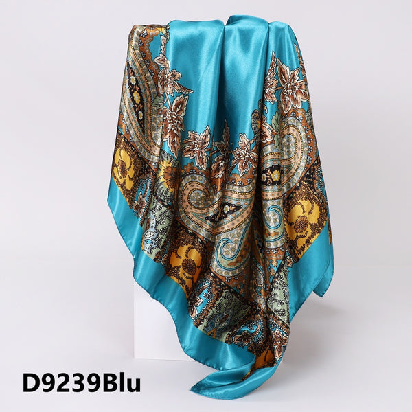 Patterned Satin Scarves (90X90cm) 39
