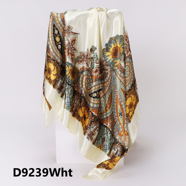 Patterned Satin Scarves (90X90cm) 39