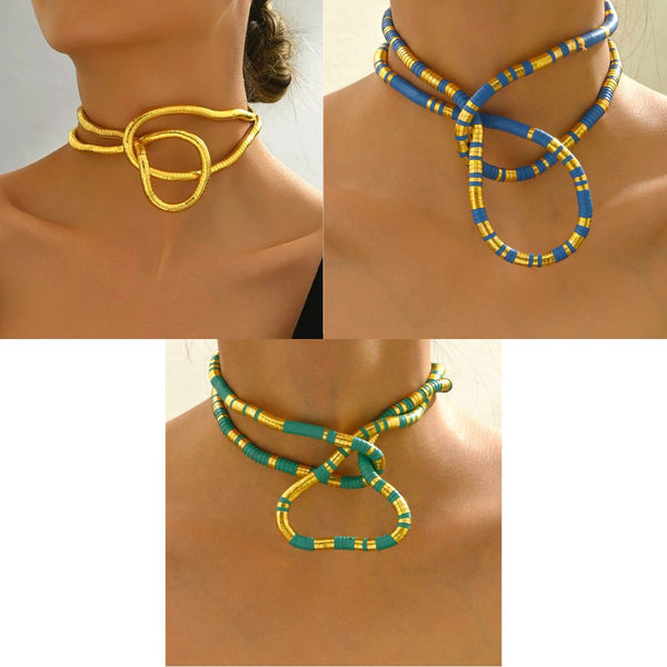 Snake Necklace Bendable Collar
