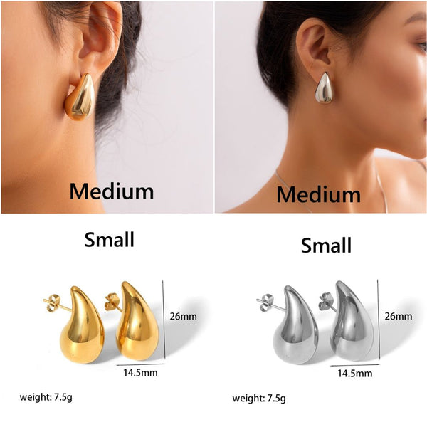 Water Drop Stud Earrings