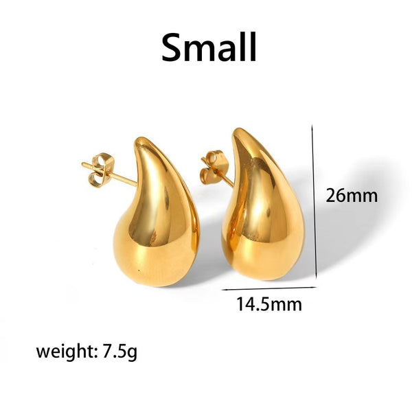 Water Drop Stud Earrings