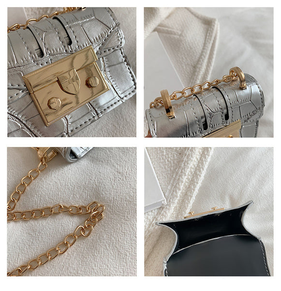 Mini Crossbody Chain Strap Sidebag