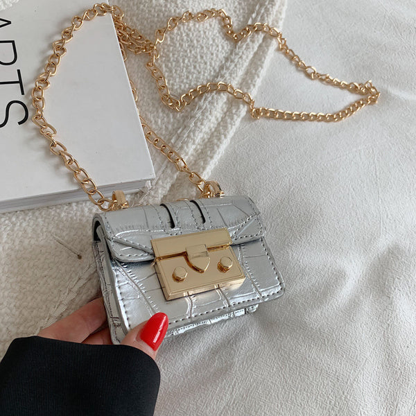 Mini Crossbody Chain Strap Sidebag