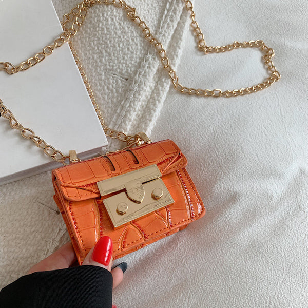 Mini Crossbody Chain Strap Sidebag