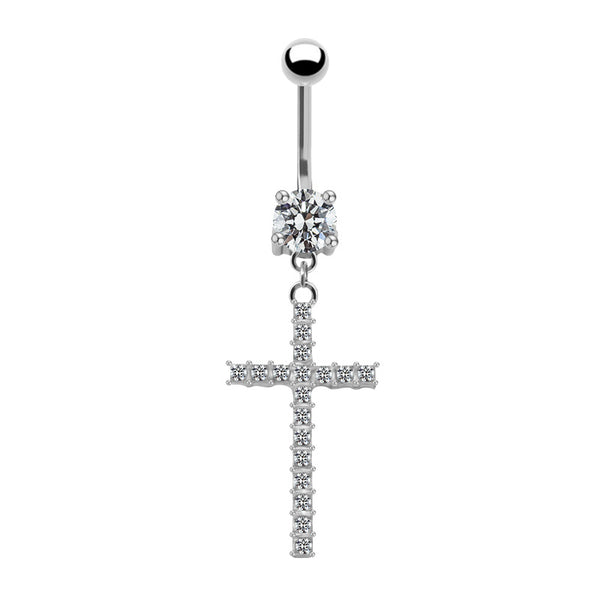 Navel Stud With Cross