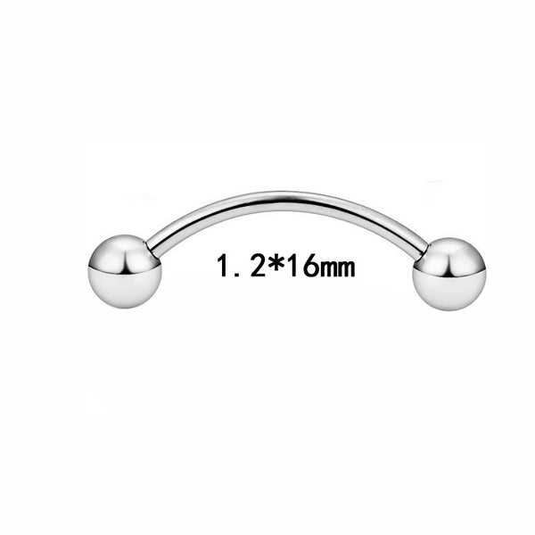 Stainless Steel Snake Eye Tongue Piercing