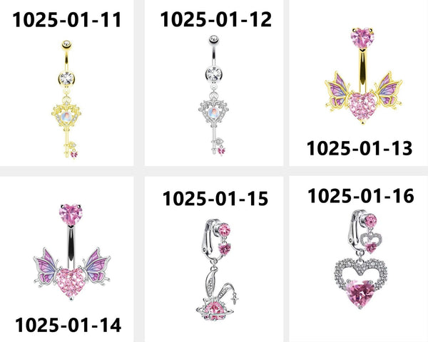 Rhinestone Belly Button Piercing