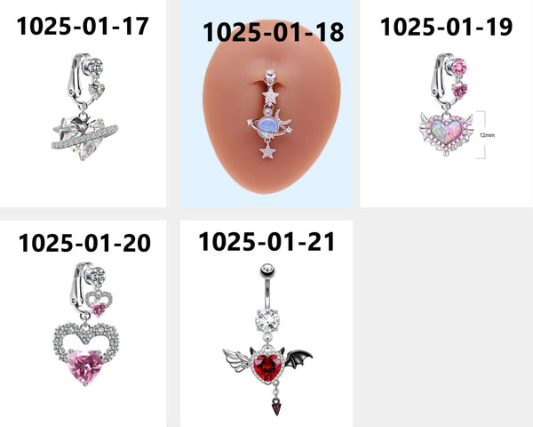Rhinestone Belly Button Piercing