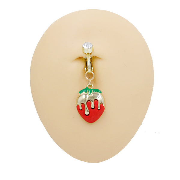 Strawberry Navel Piercing