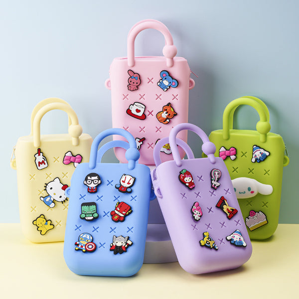 Zippered Silicone Croc Sidebag (Charms Not Included)