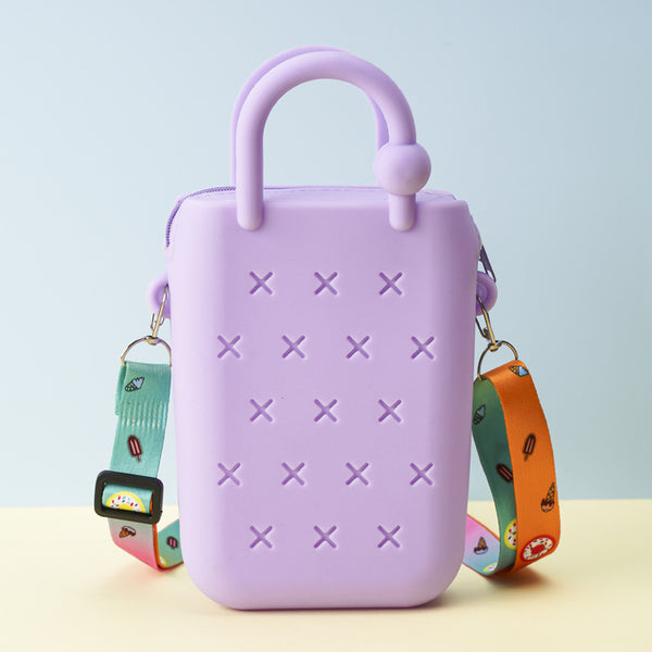 Zippered Silicone Croc Sidebag (Charms Not Included)