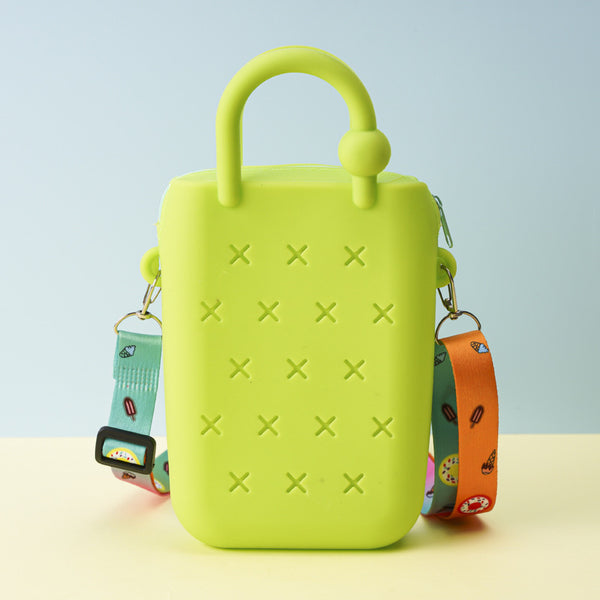 Zippered Silicone Croc Sidebag (Charms Not Included)