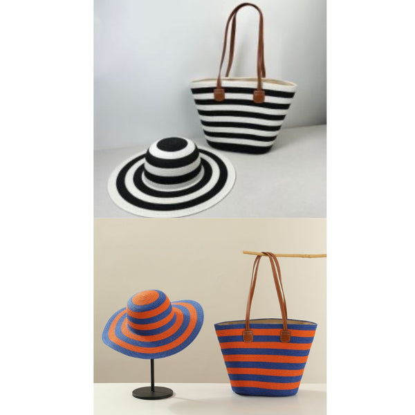 Straw Woven Matching Hat & Bag