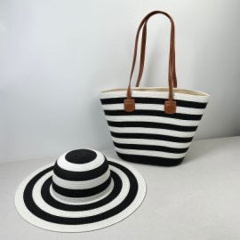 Straw Woven Matching Hat & Bag