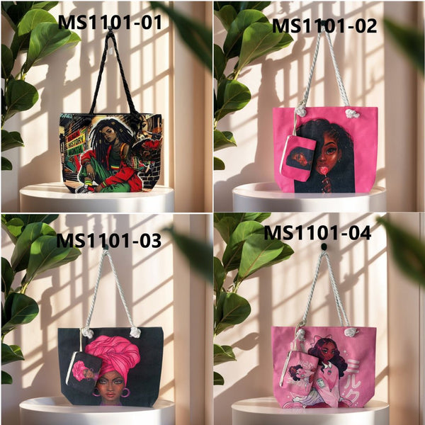 African Printed Canvas Bag