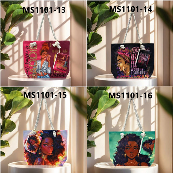 African Printed Canvas Bag