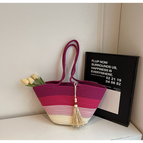 Large Woven Shopping Bag