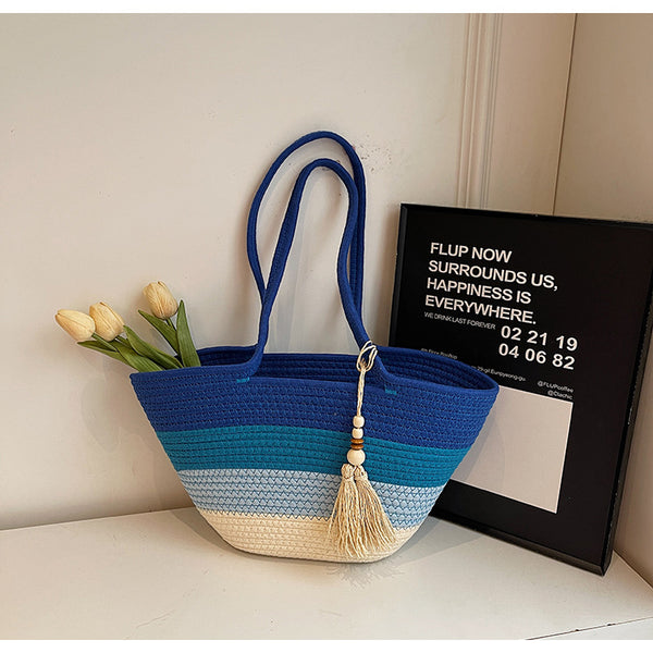 Large Woven Shopping Bag