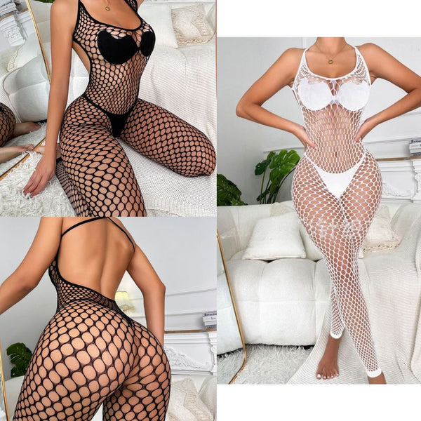 Sexy Mesh Hollowed Out Suit