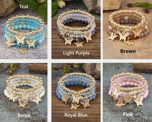 Butterfly Boho Beaded Bracelets