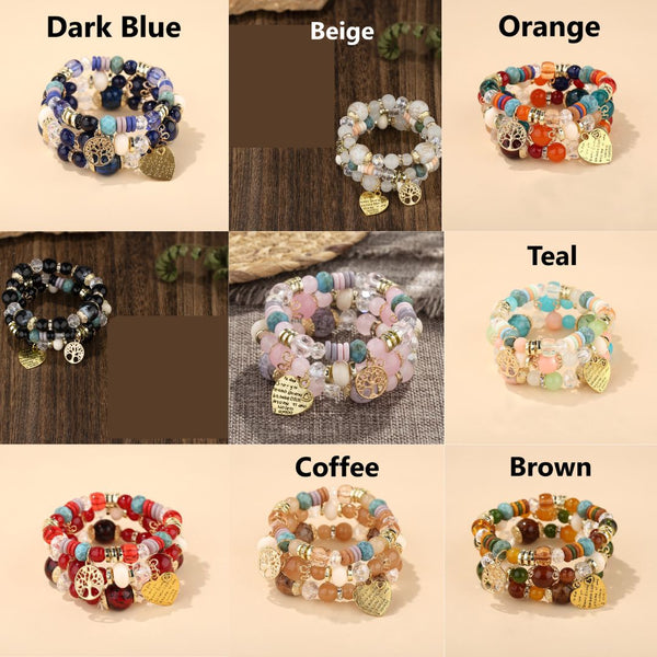 Heart Boho Beaded Bracelets