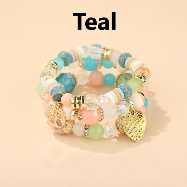 Heart Boho Beaded Bracelets